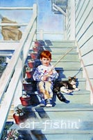 "Cat Fishin" - Alexandra Eyer Fine Portraits